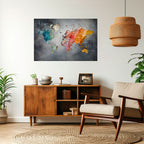 HARMONIOUS EARTH TONES Selbstklebendes Horizontal-Poster