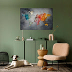 HARMONIOUS EARTH TONES Selbstklebendes Horizontal-Poster