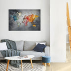 HARMONIOUS EARTH TONES Selbstklebendes Horizontal-Poster