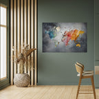 HARMONIOUS EARTH TONES Selbstklebendes Horizontal-Poster