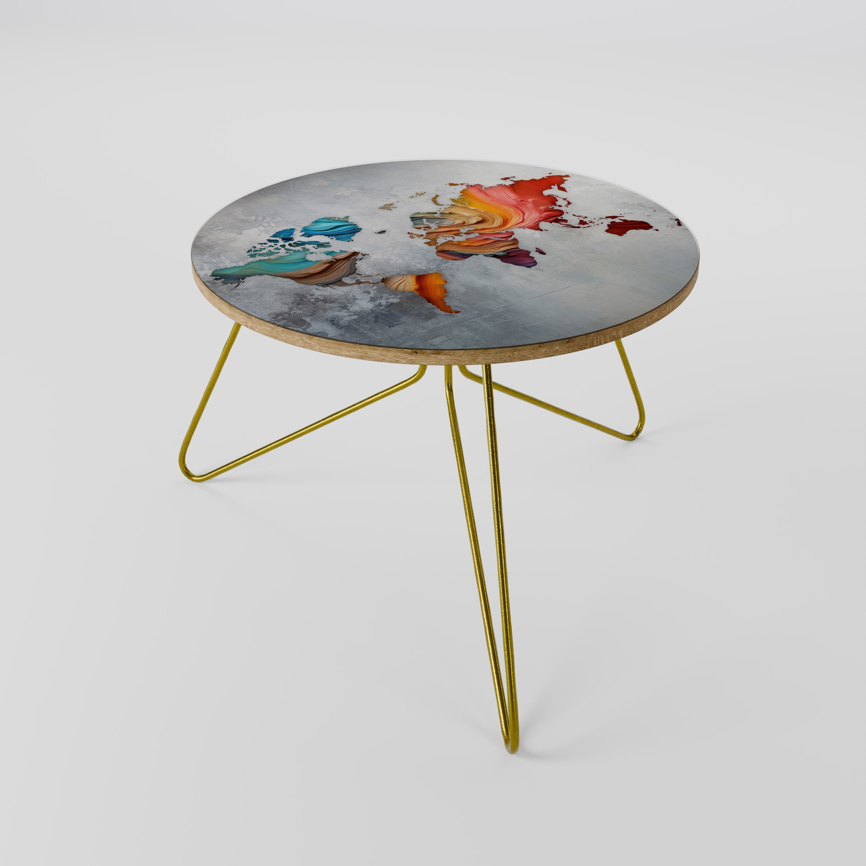 Couchtisch 60 PAINTED CONTINENTS