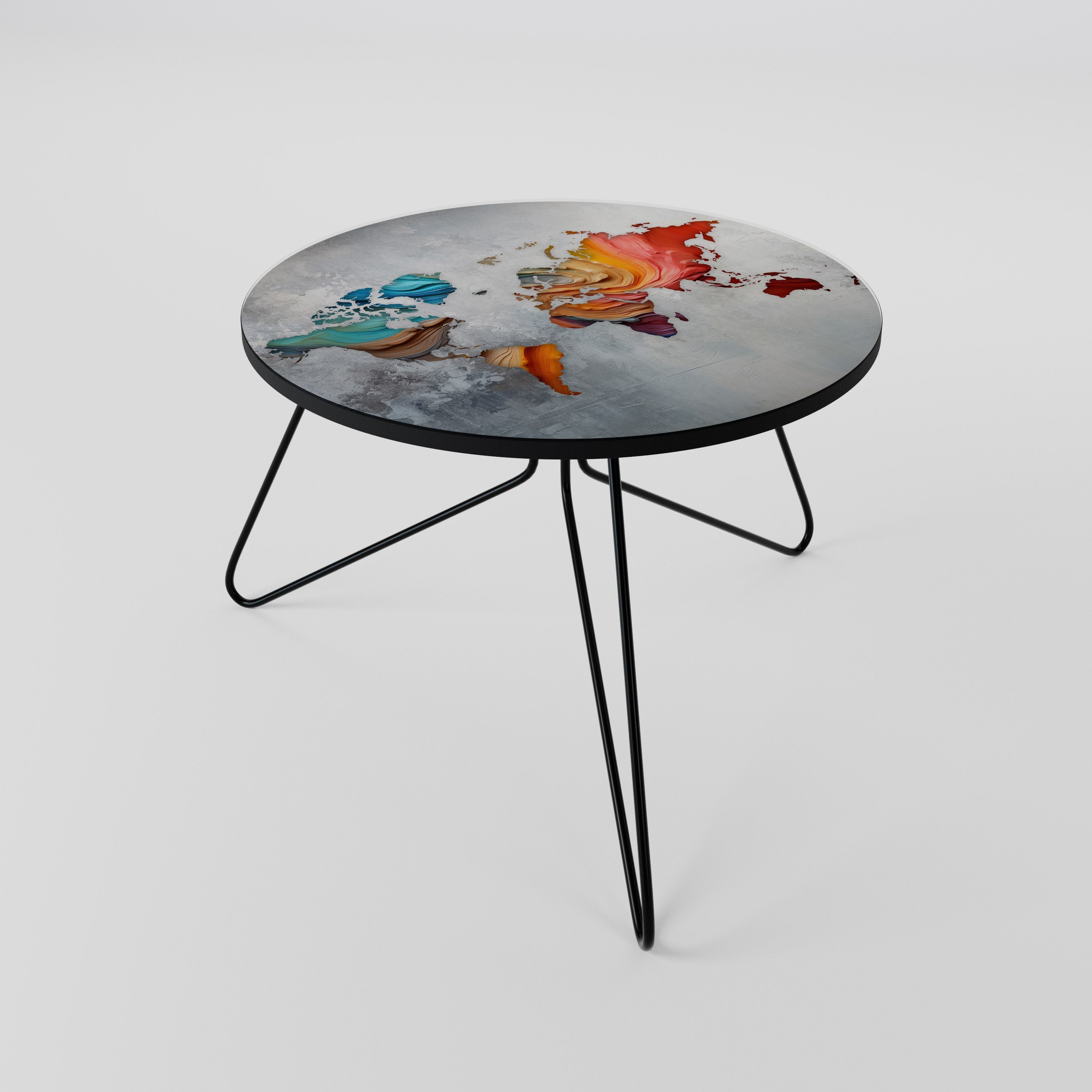 Couchtisch 60 PAINTED CONTINENTS