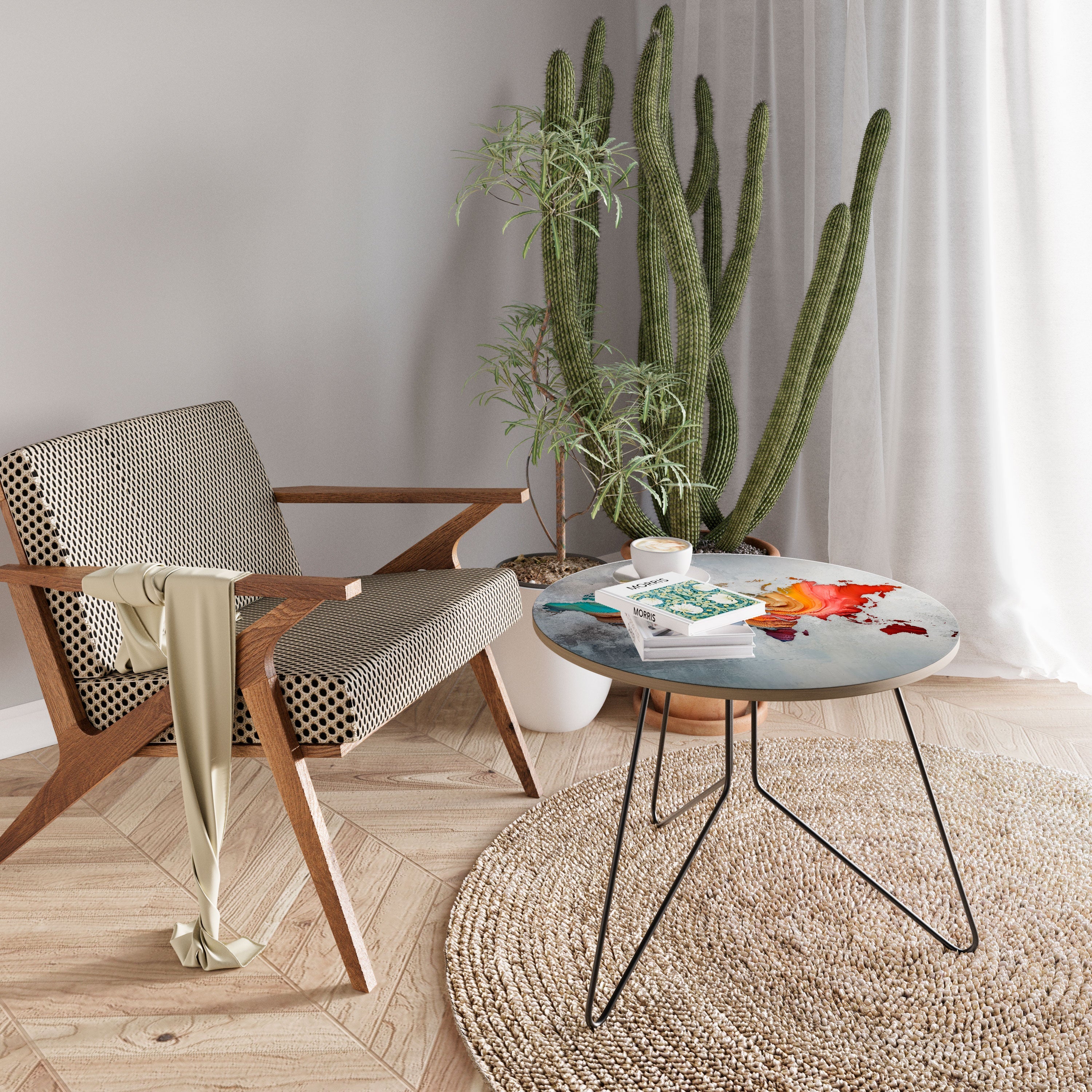 PAINTED CONTINENTS Coffee Table 69