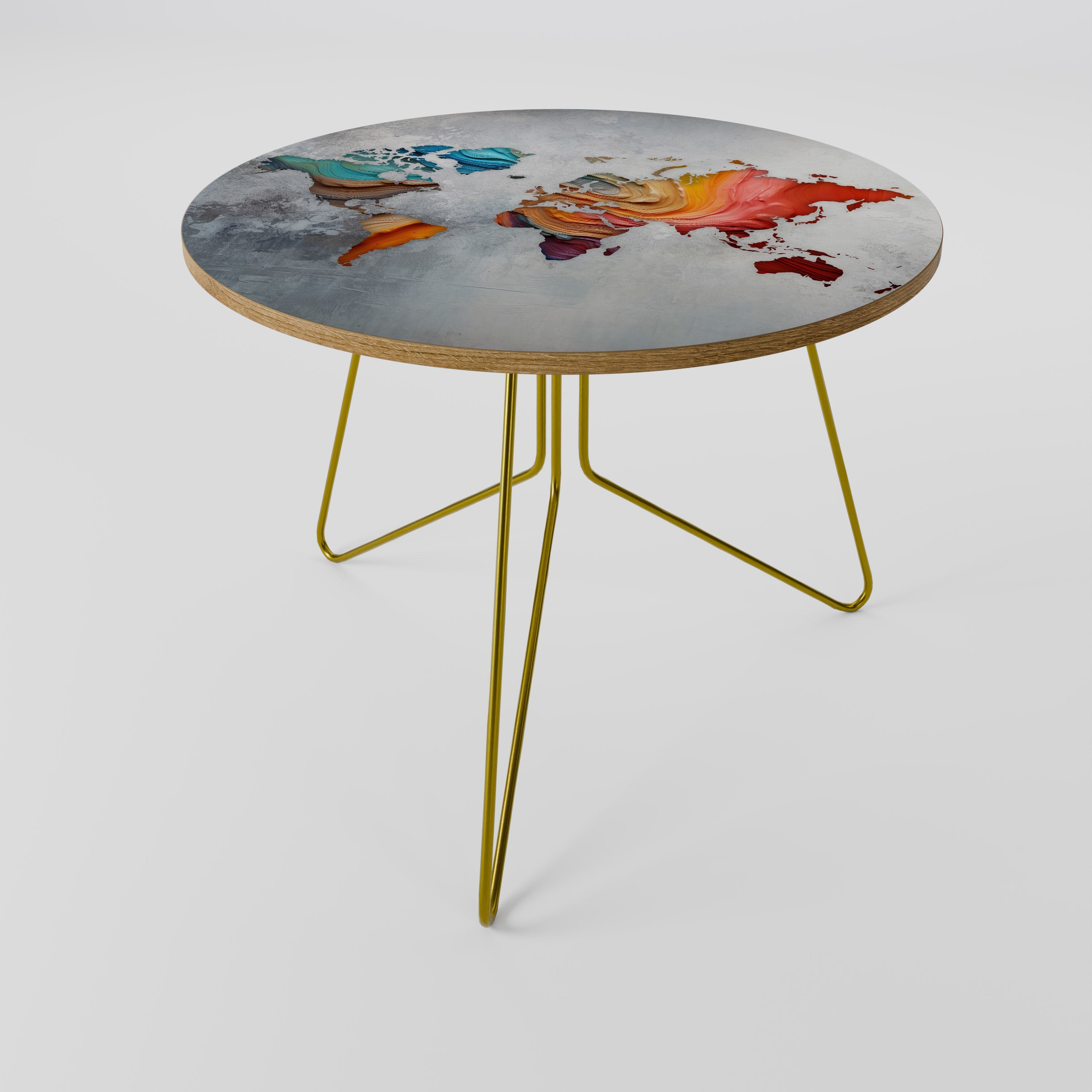 PAINTED CONTINENTS Coffee Table 69