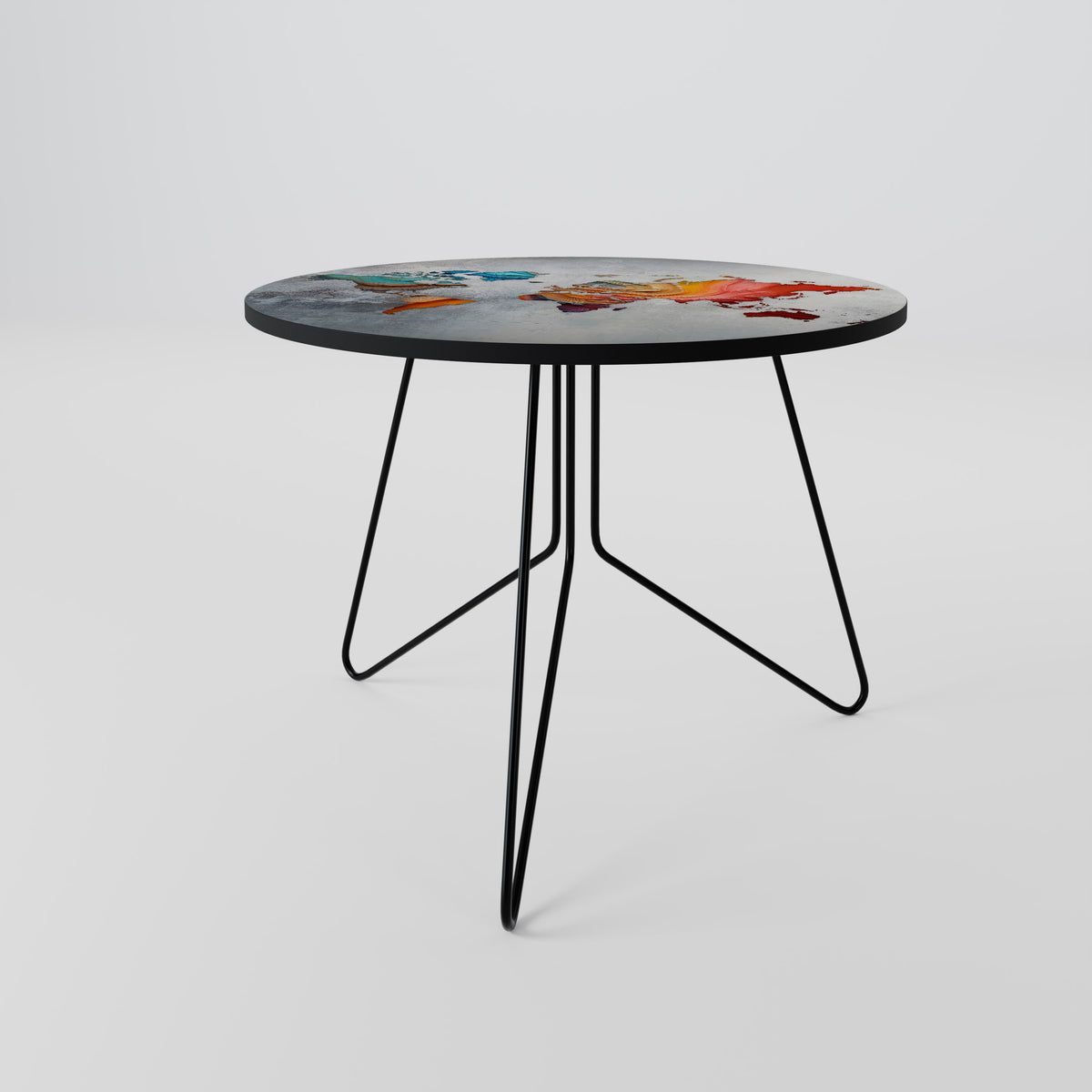 PAINTED CONTINENTS Couchtisch
