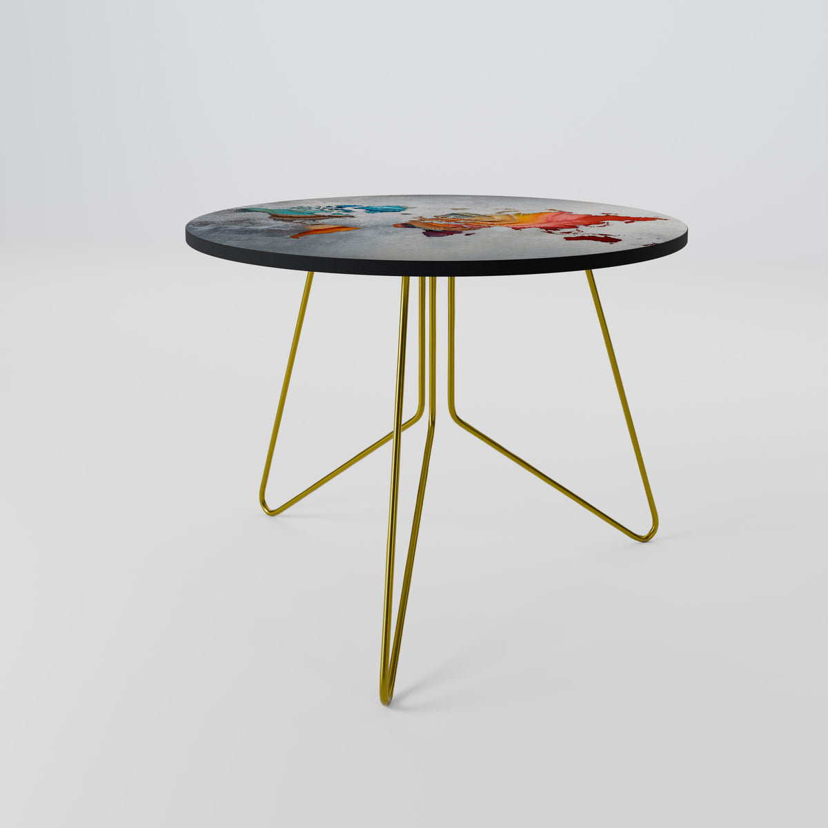 PAINTED CONTINENTS Couchtisch
