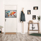 PAINTED CONTINENTS Selbstklebendes Horizontal-Poster