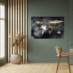 GOLDEN EARTH REVERIE Selbstklebendes Horizontal-Poster