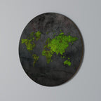 GREENER LANDS EMBRACED Runde Wanddekoration Ø 69 cm