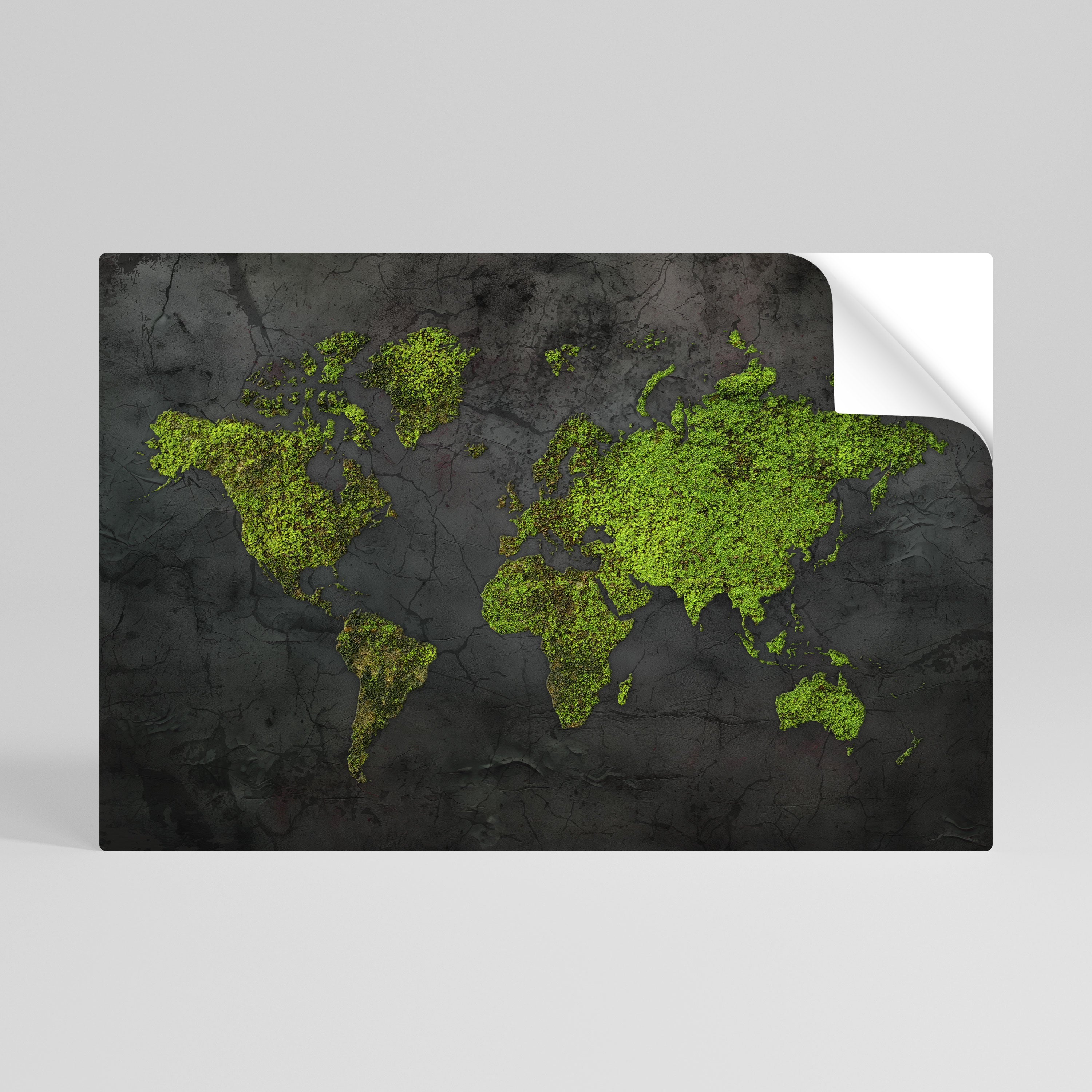 GREENER LANDS EMBRACED Selbstklebendes Horizontal-Poster