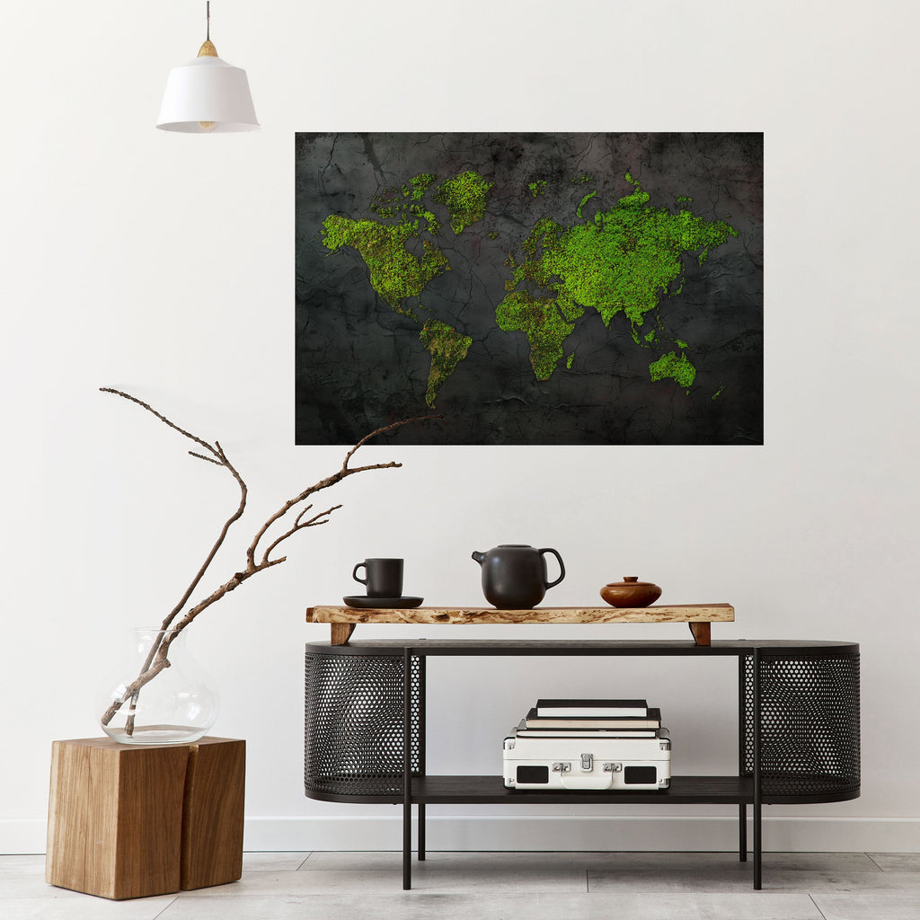 GREENER LANDS EMBRACED Horizontales Poster zum Abziehen und Aufkleben