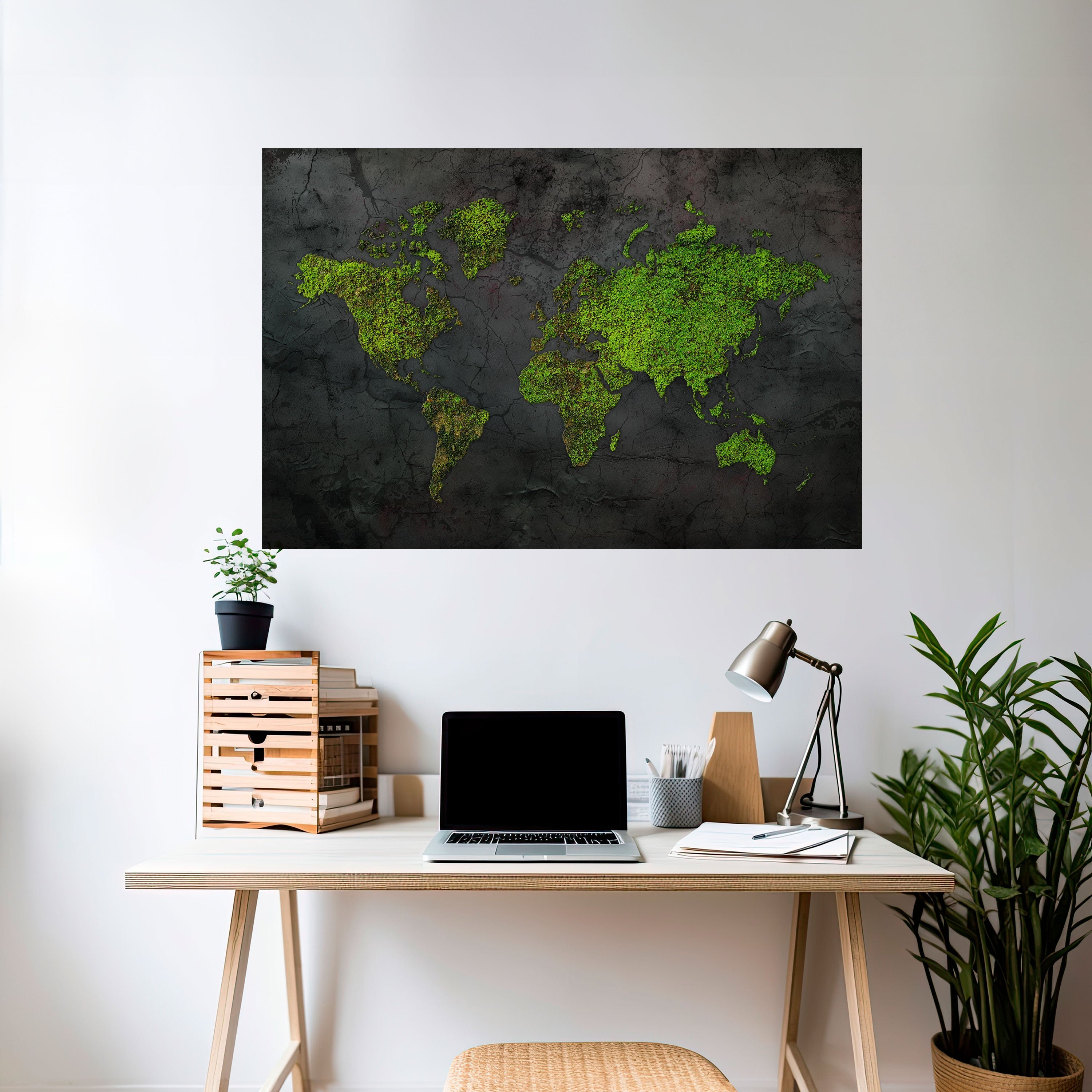GREENER LANDS EMBRACED Horizontales Poster zum Abziehen und Aufkleben