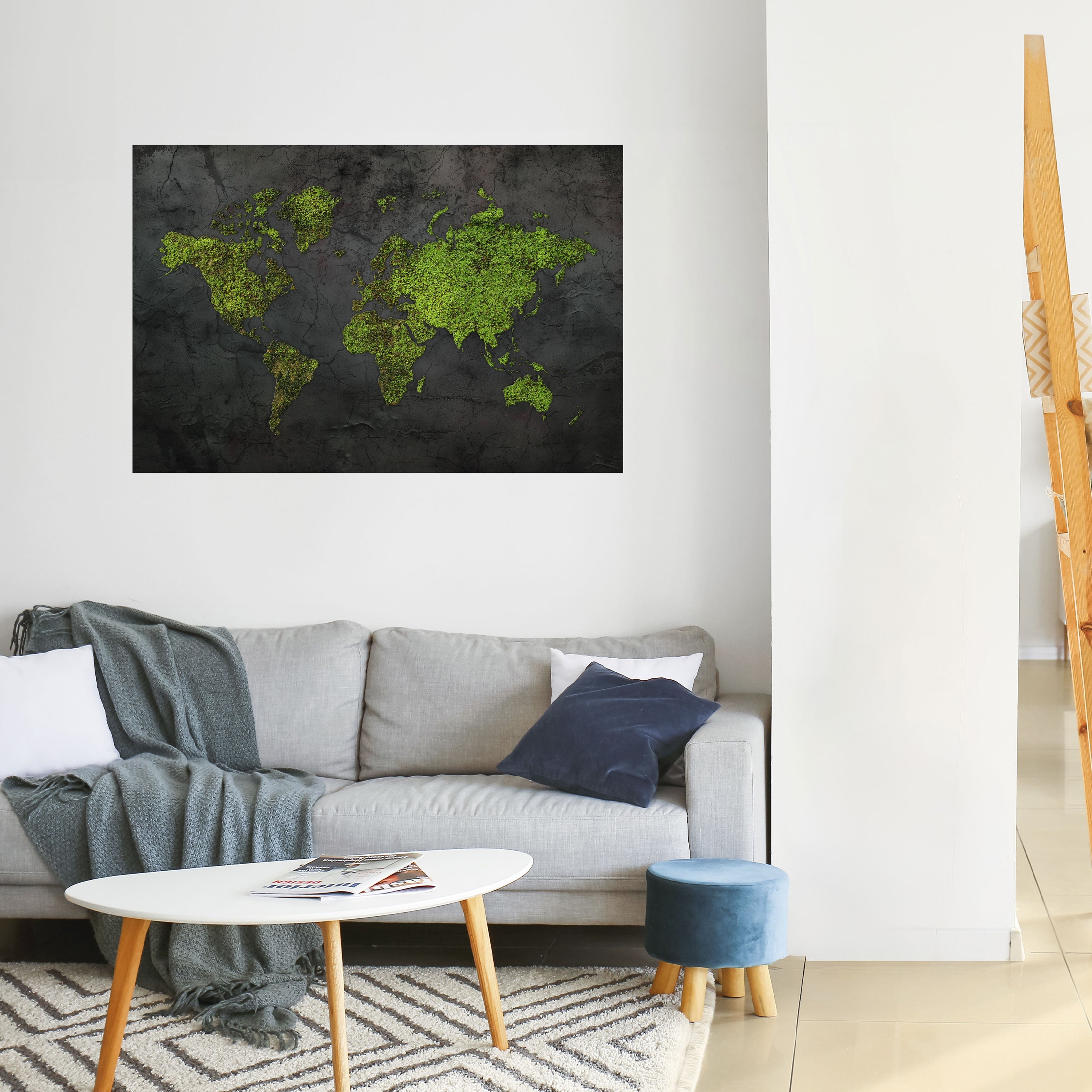 GREENER LANDS EMBRACED Horizontales Poster zum Abziehen und Aufkleben