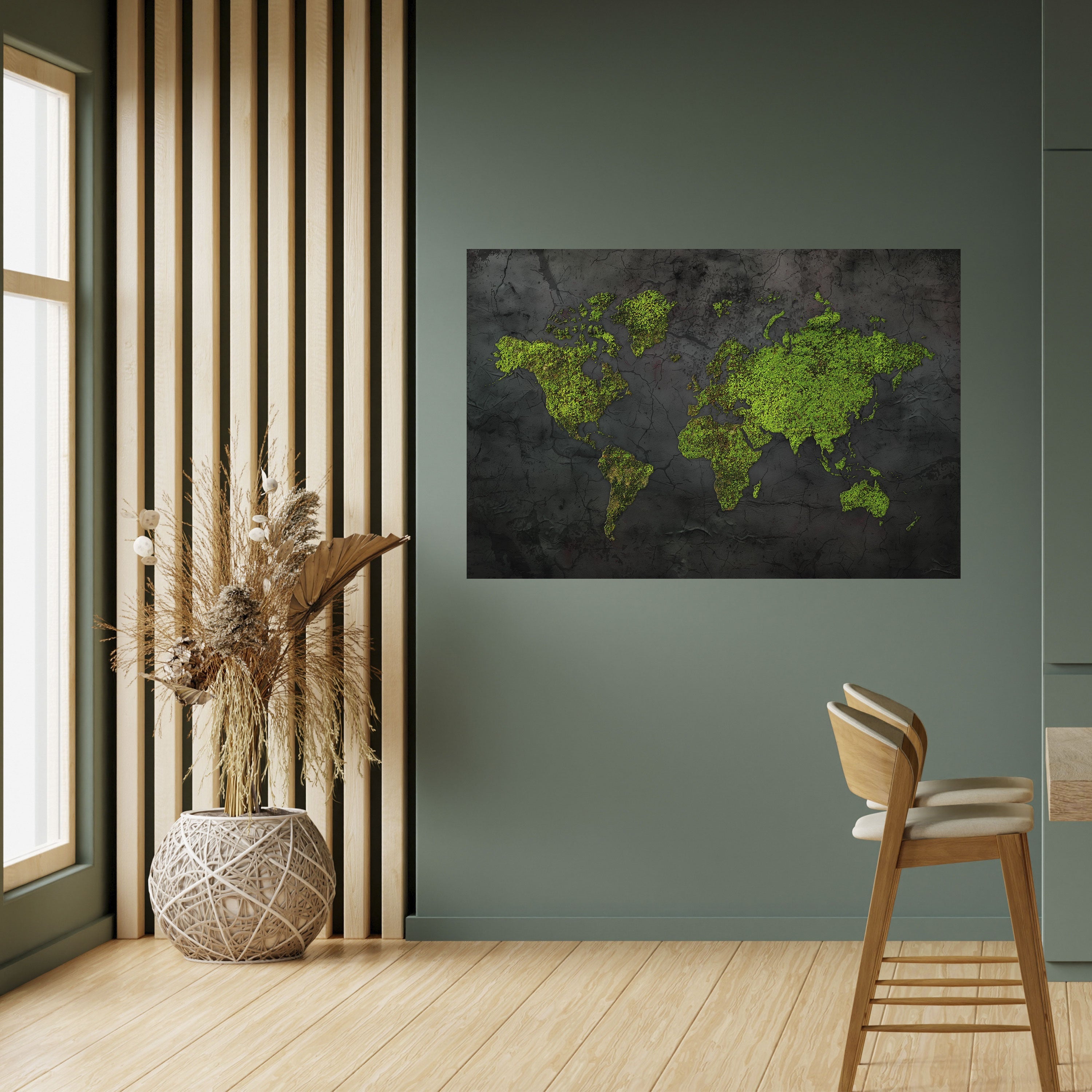 GREENER LANDS EMBRACED Horizontales Poster zum Abziehen und Aufkleben