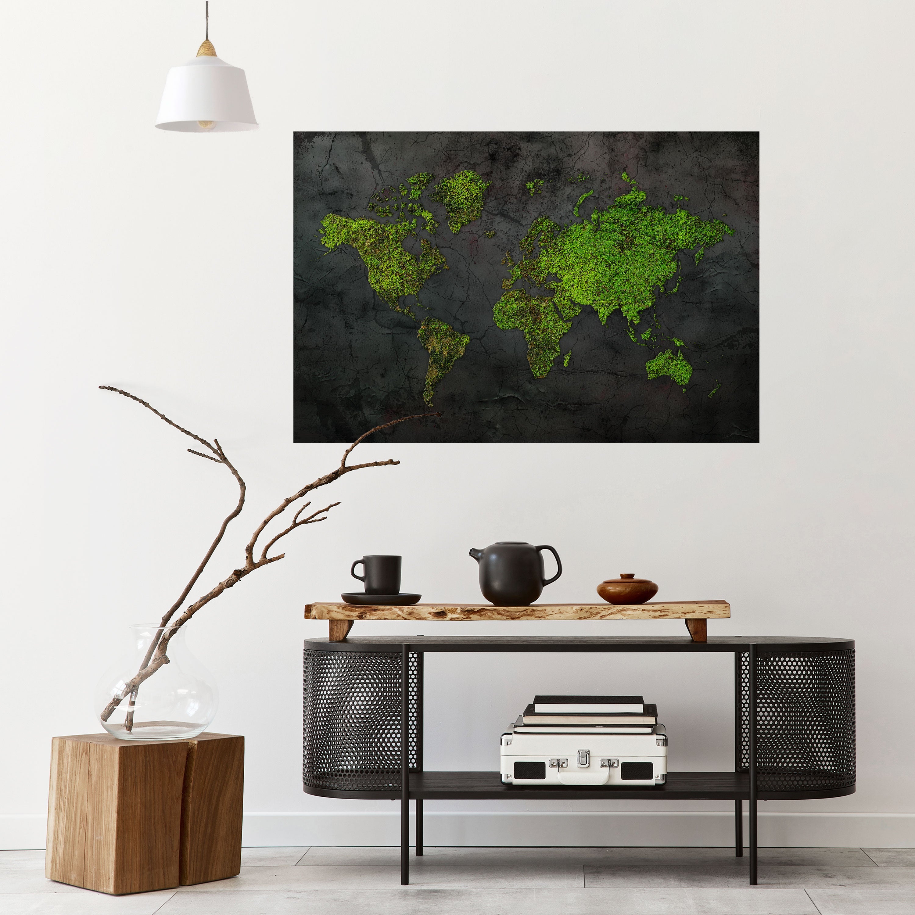 GREENER LANDS EMBRACED Horizontales Poster zum Abziehen und Aufkleben