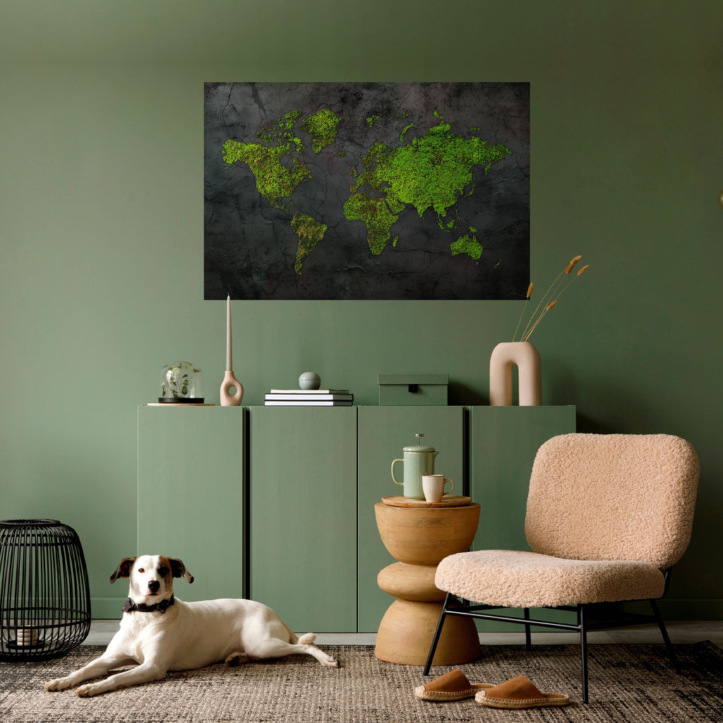 GREENER LANDS EMBRACED Horizontales Poster zum Abziehen und Aufkleben