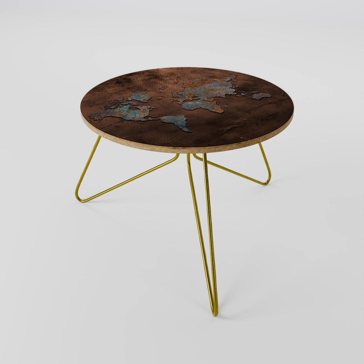 METALLIC MAP OF MEMORIES Couchtisch