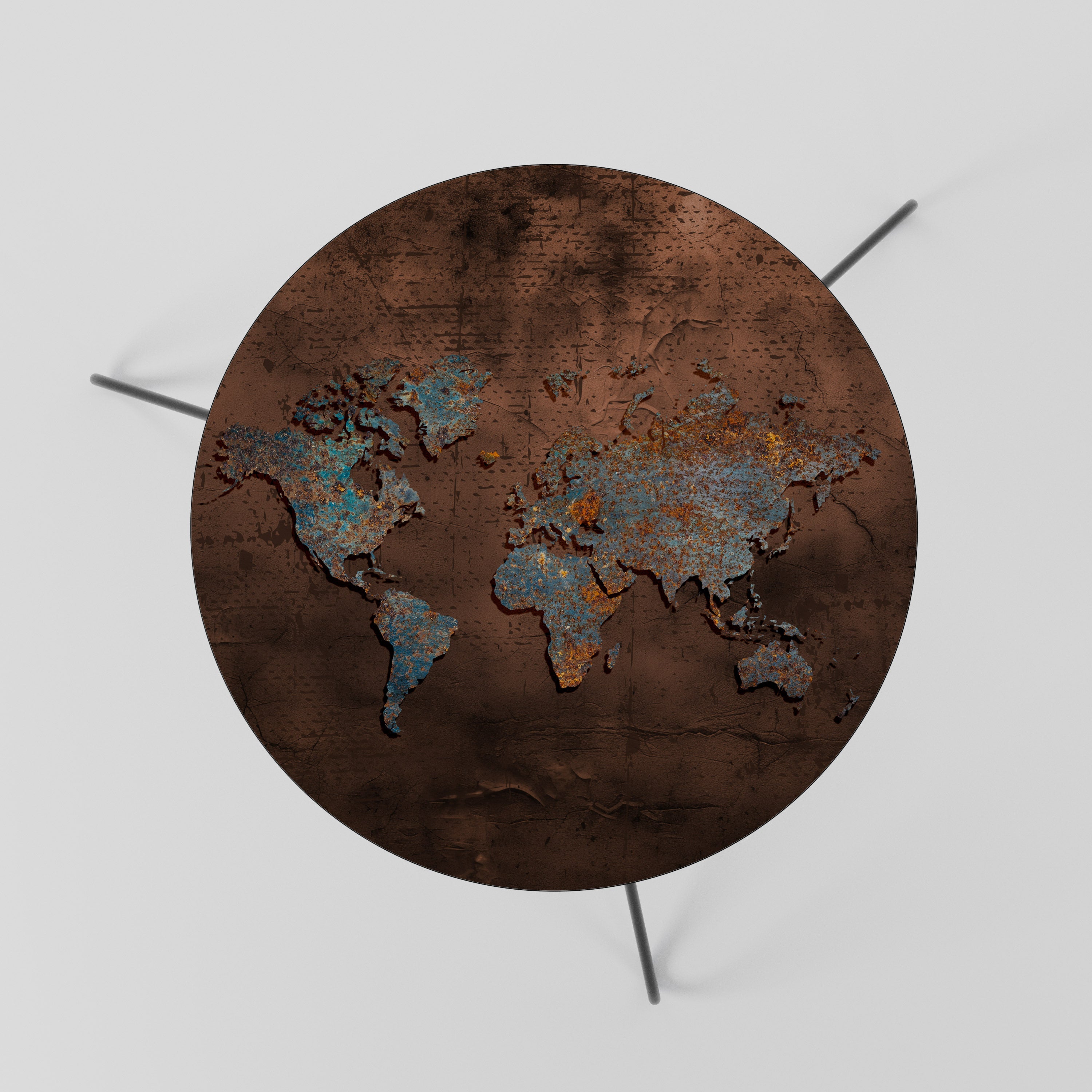 METALLIC MAP OF MEMORIES Couchtisch 60