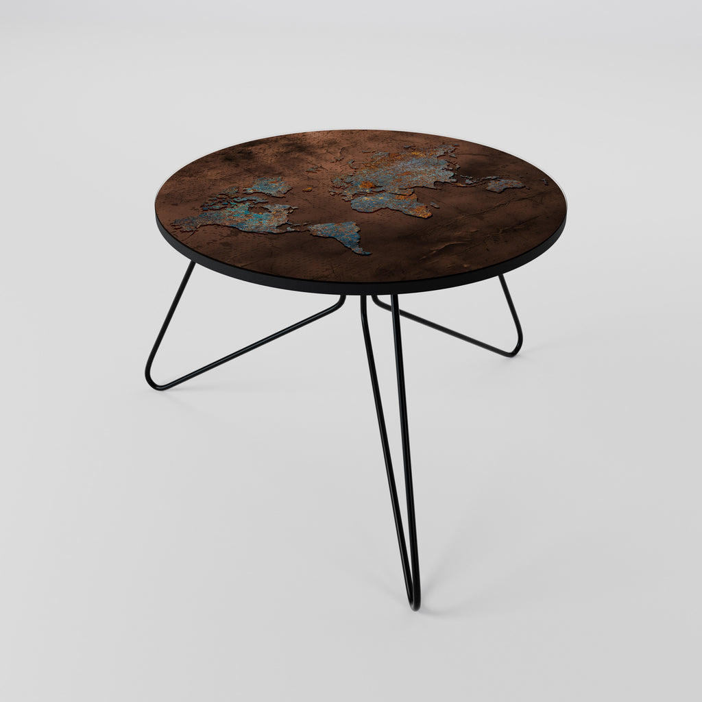 METALLIC MAP OF MEMORIES Coffee Table