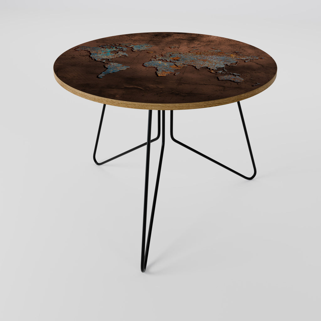METALLIC MAP OF MEMORIES Coffee Table