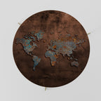 METALLIC MAP OF MEMORIES Couchtisch Ø 69 cm