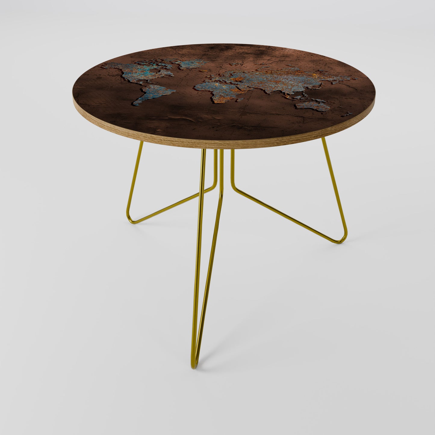 METALLIC MAP OF MEMORIES Couchtisch