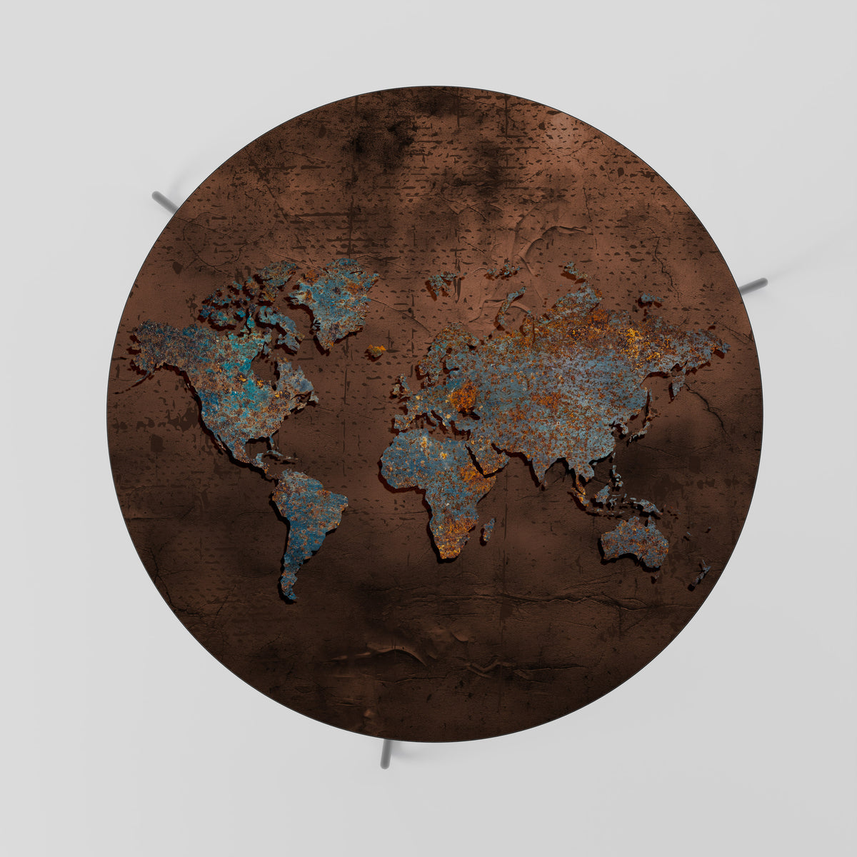 METALLIC MAP OF MEMORIES Couchtisch
