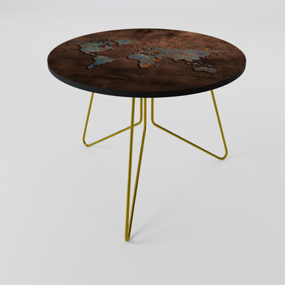 METALLIC MAP OF MEMORIES Couchtisch