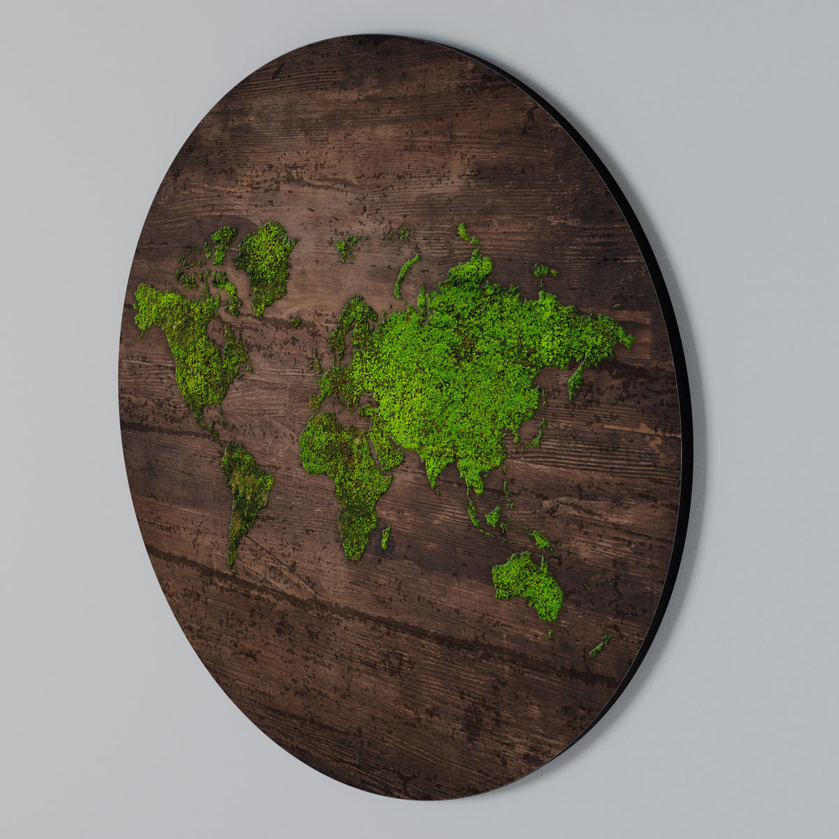 GREEN EARTH VISION Round Wall Art