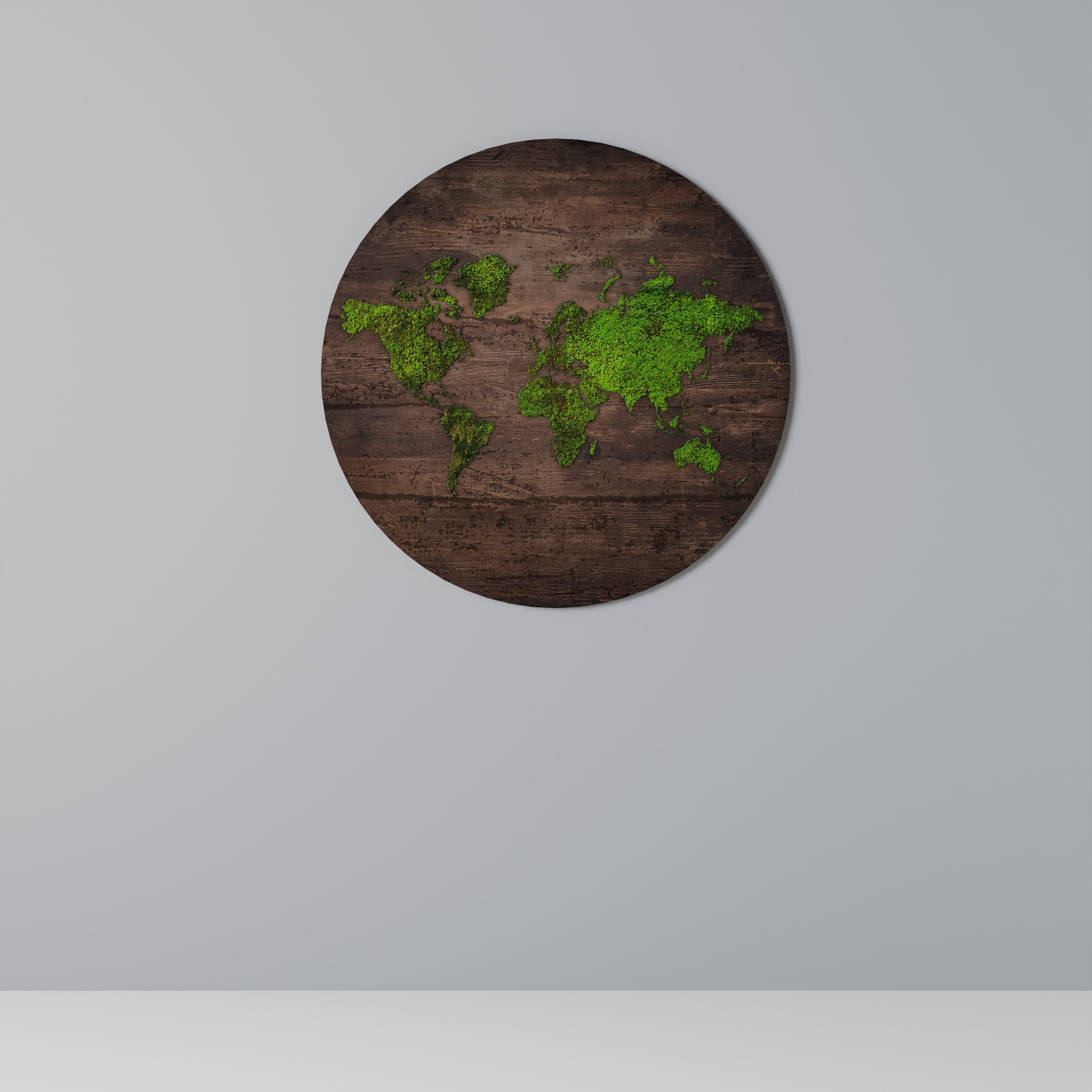 GREEN EARTH VISION Runde Wandkunst