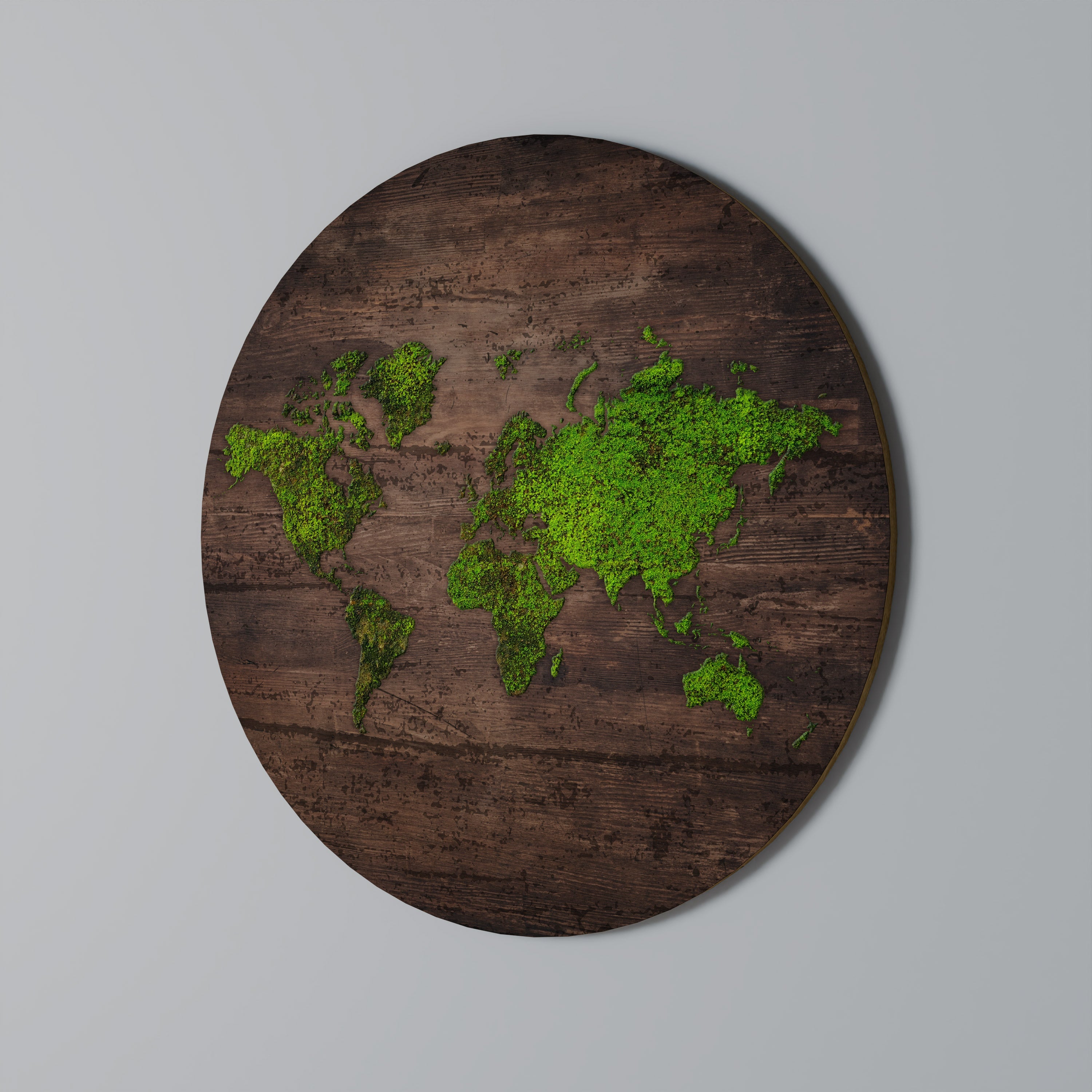 GREEN EARTH VISION Runde Wandkunst