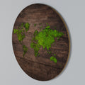 GREEN EARTH VISION Rundes Wandbild