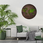 GREEN EARTH VISION Runde Wanddekoration Ø 69 cm
