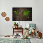 GREEN EARTH VISION Selbstklebendes Horizontal-Poster