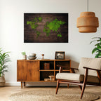 GREEN EARTH VISION Selbstklebendes Horizontal-Poster