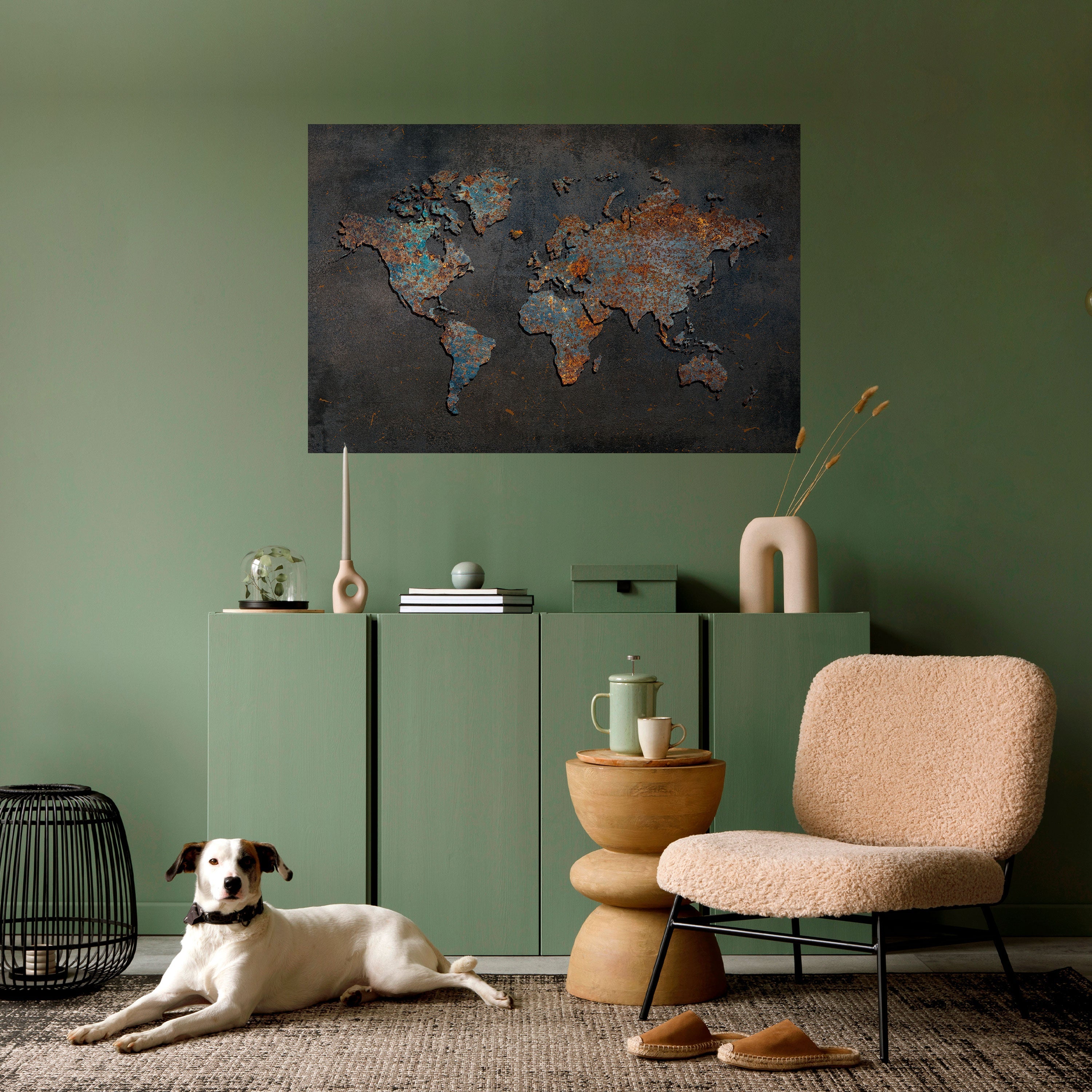 TIMEWORN TOPOGRAPHY Horizontales Poster zum Abziehen und Aufkleben