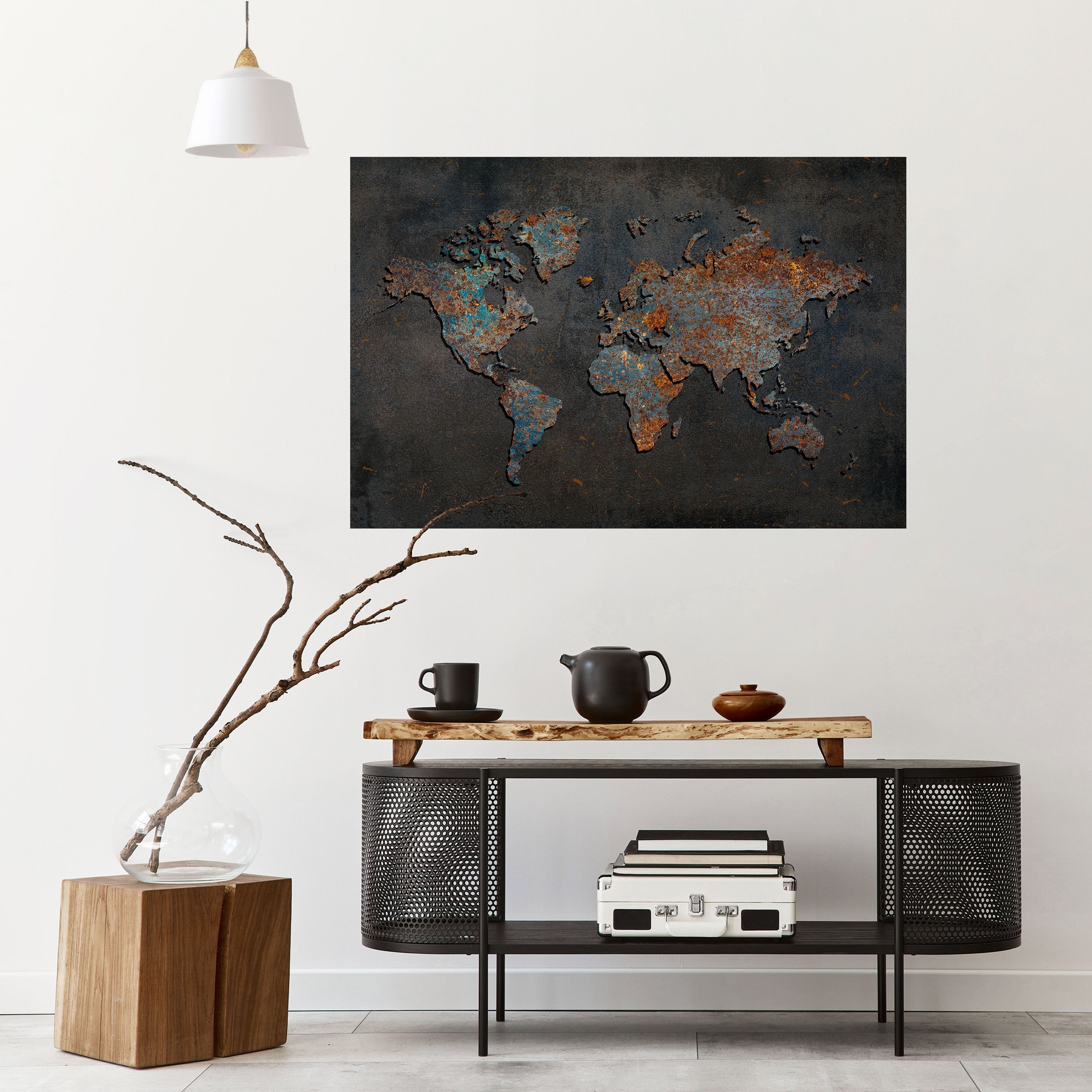 TIMEWORN TOPOGRAPHY Horizontales Poster zum Abziehen und Aufkleben