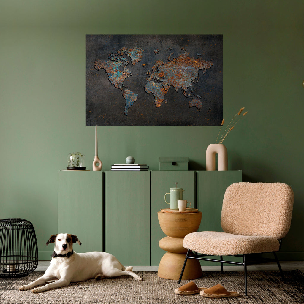 TIMEWORN TOPOGRAPHY Horizontales Poster zum Abziehen und Aufkleben