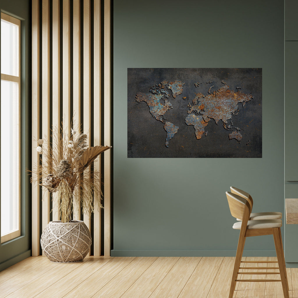 TIMEWORN TOPOGRAPHY Horizontales Poster zum Abziehen und Aufkleben