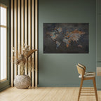 TIMEWORN TOPOGRAPHY Selbstklebendes Horizontal-Poster