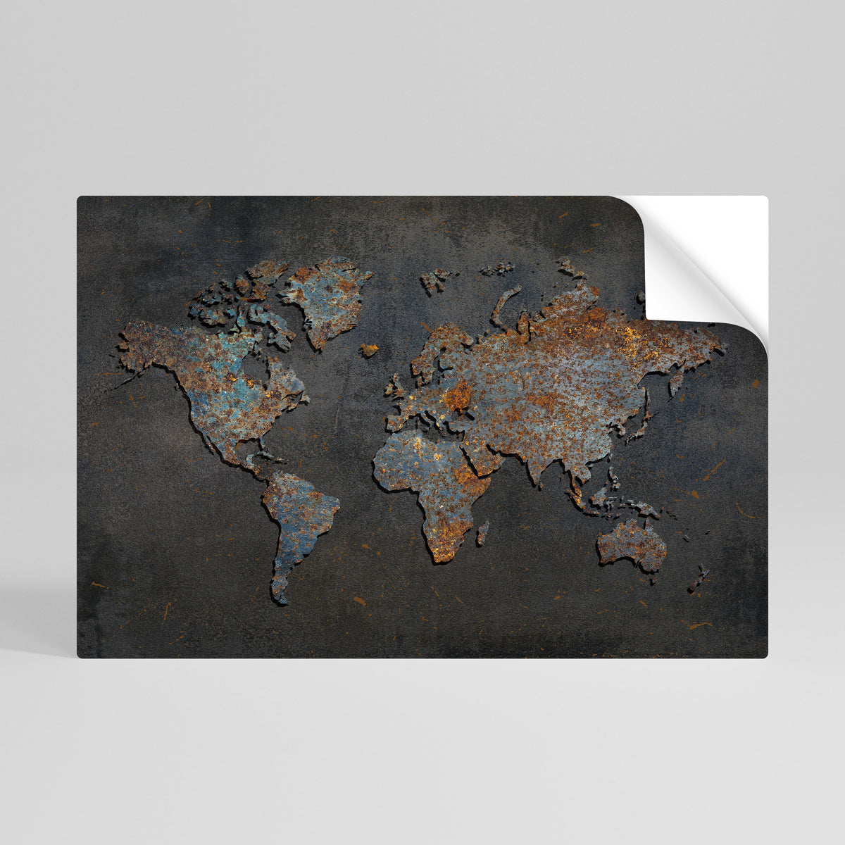 TIMEWORN TOPOGRAPHY Selbstklebendes Horizontal-Poster