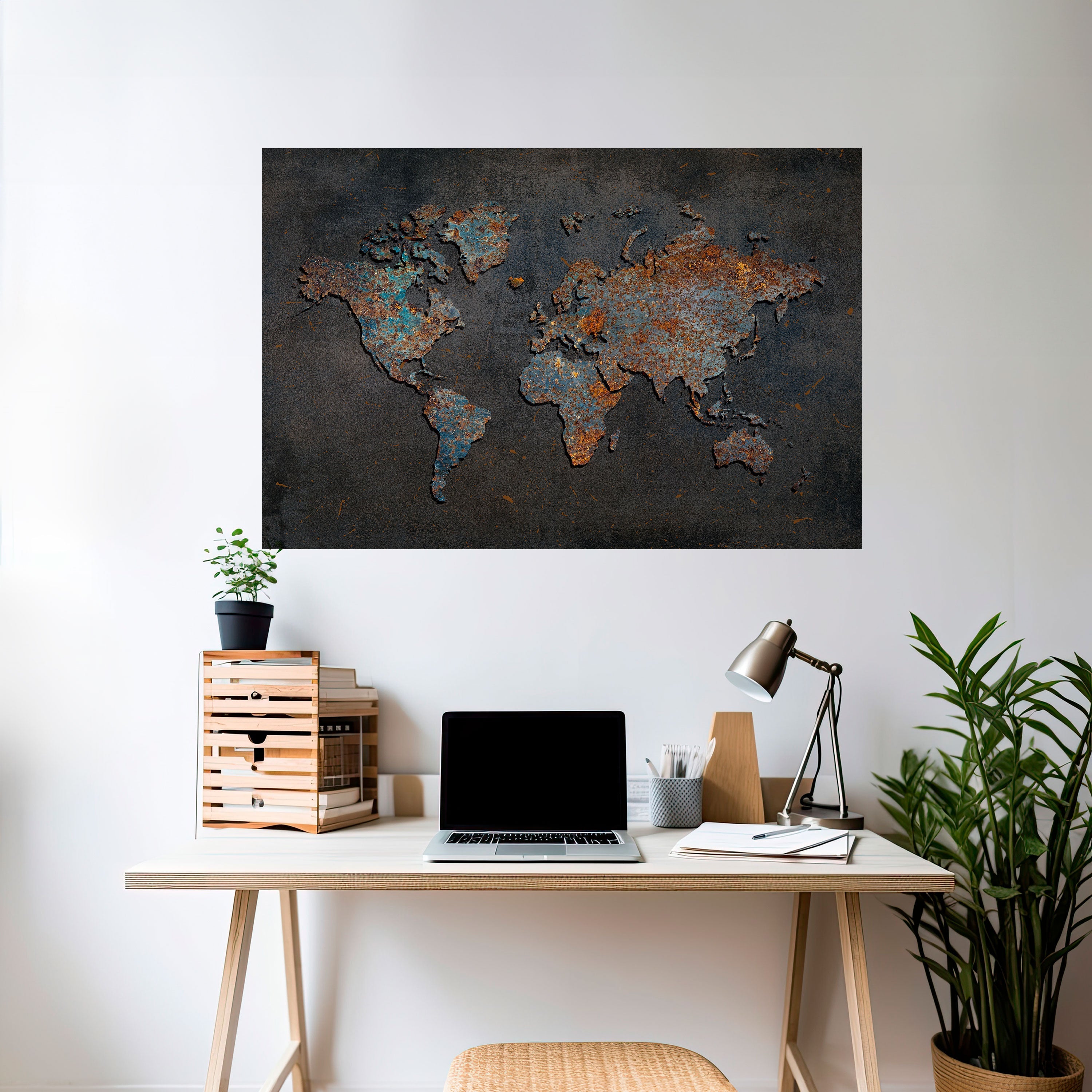 TIMEWORN TOPOGRAPHY Horizontales Poster zum Abziehen und Aufkleben