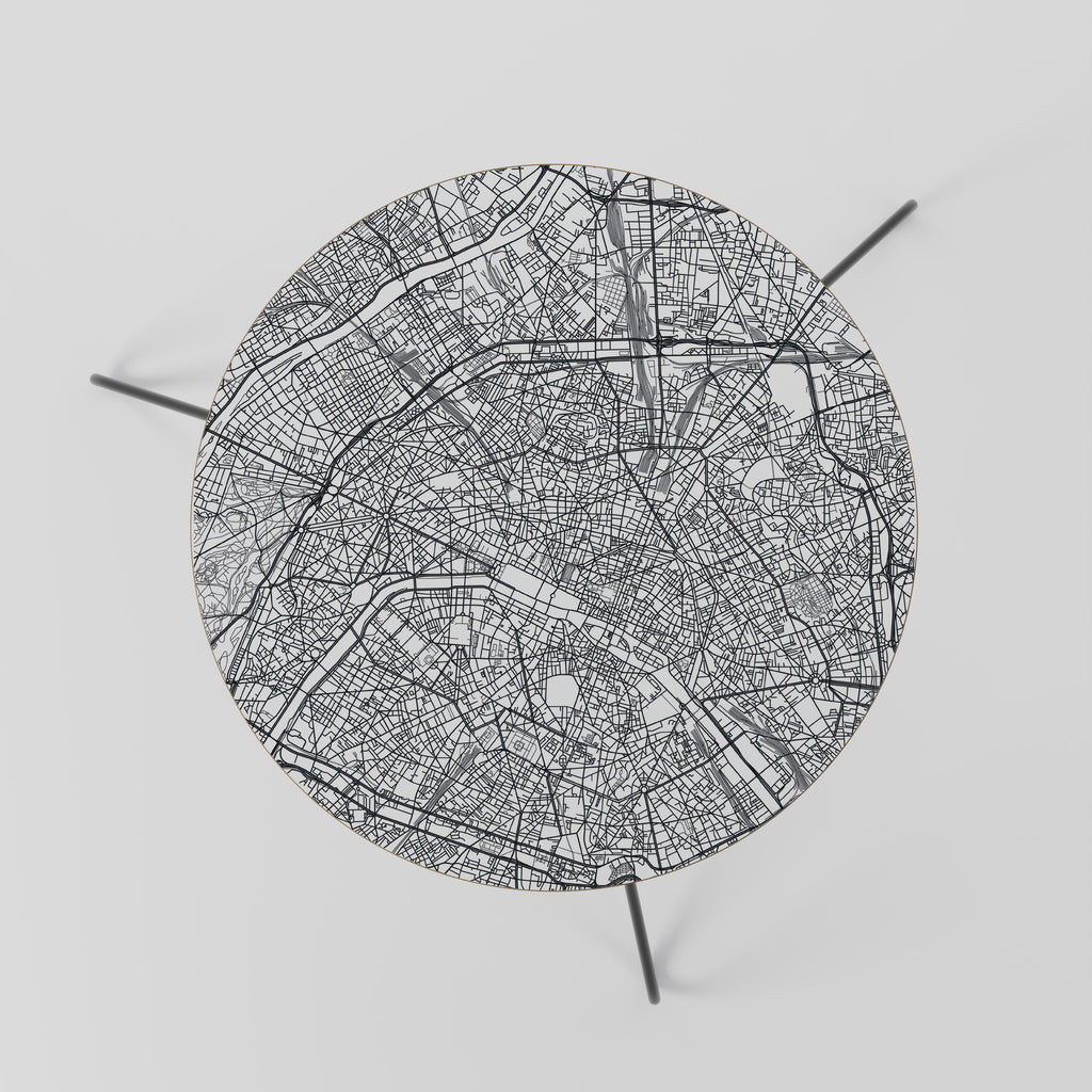 PARIS TOWN PLAN Couchtisch 60