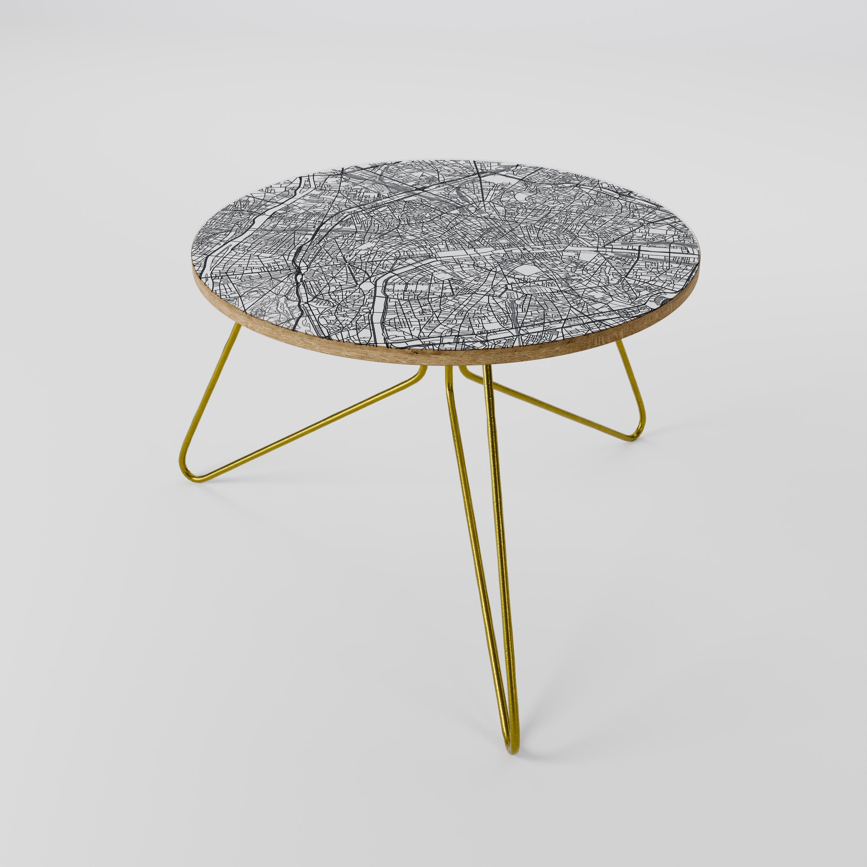 PARIS TOWN PLAN Couchtisch 60