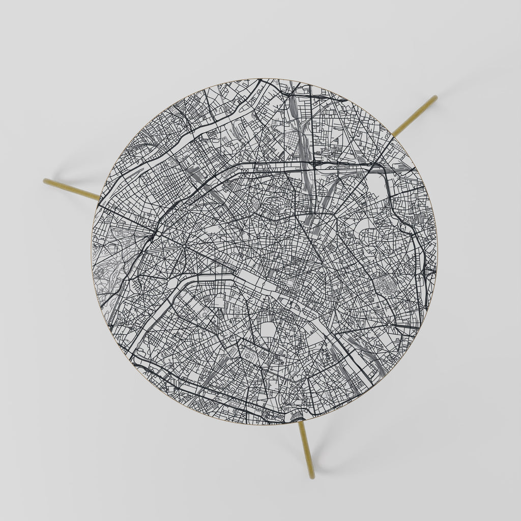 PARIS TOWN PLAN Couchtisch 60