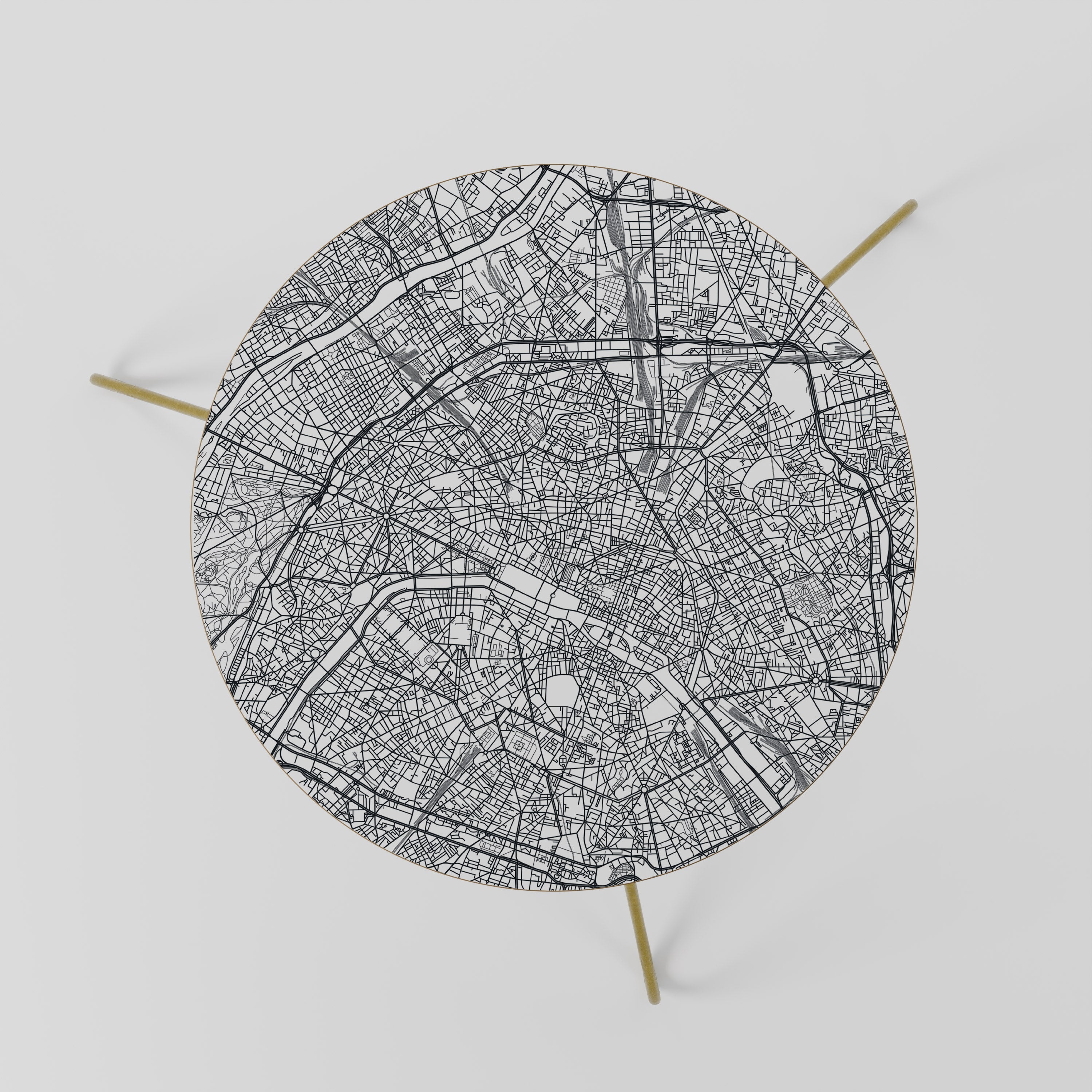 PARIS TOWN PLAN Couchtisch 60