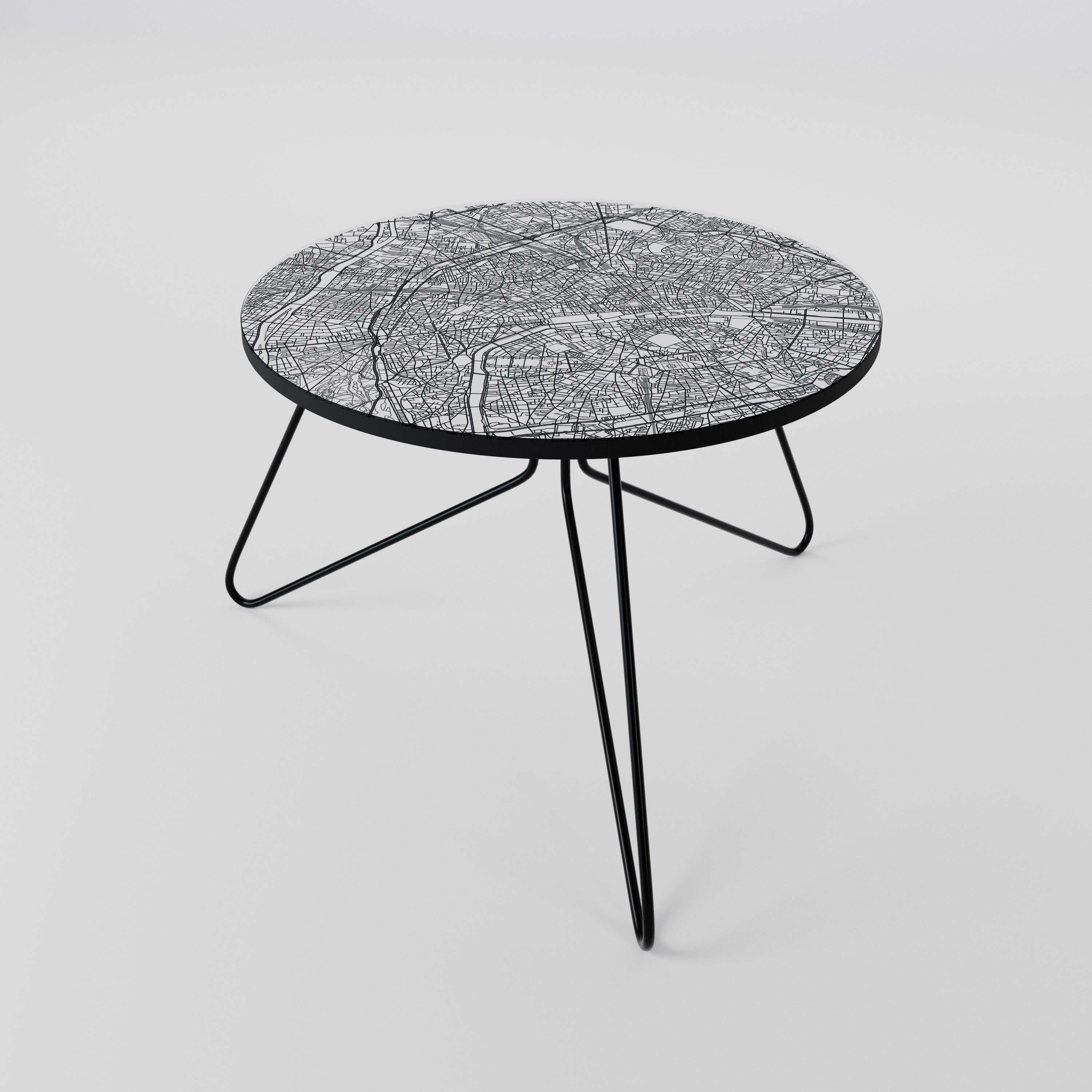 PARIS TOWN PLAN Couchtisch 60