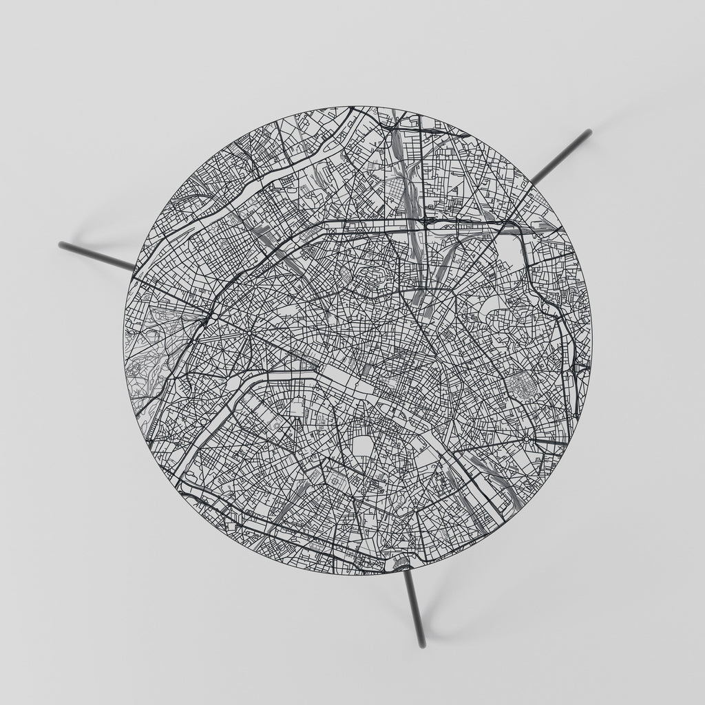 PARIS TOWN PLAN Couchtisch 60