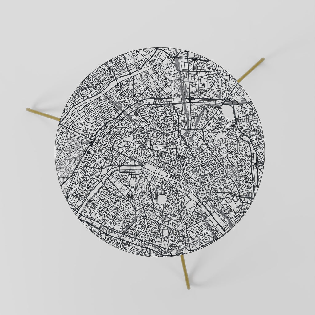 PARIS TOWN PLAN Couchtisch 60