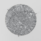 PARIS TOWN PLAN Couchtisch Ø 69 cm